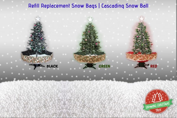 Snowing Christmas Tree | Refill Replacement Snow Bags | Cascading Snow Ball 