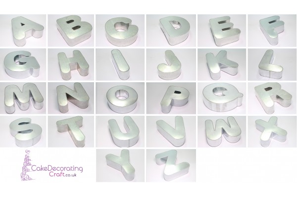 Alphabet A To Z | Novelty Shape | Cake Baking Tins and Pans | 3" Deep