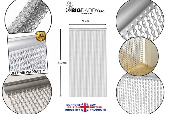 Big Daddy | Aluminium Chain | Door Screen And Flyer Curtain | Screen Pest Insect Fly Control