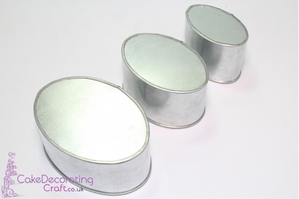 Mini Oval Cake Baking Tin | Size 3 4 5 " | 3 Tiers 