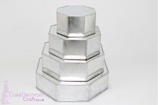 Octagon Cake Baking Tin | 3" Deep | Size 6 8 10 12 " | 4 Tiers | Hand Made