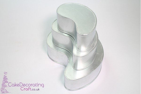 Tear Drop Round Cake Baking Tin | 3" Deep | Size 8 10 12 " | 3 Tiers | Hand Made