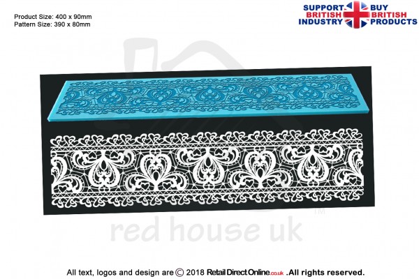 Blossom Hearts | Cake Lace Mats for Edible Cake Lace Mixes and Premixes | Cake Decorating Craft Tool
