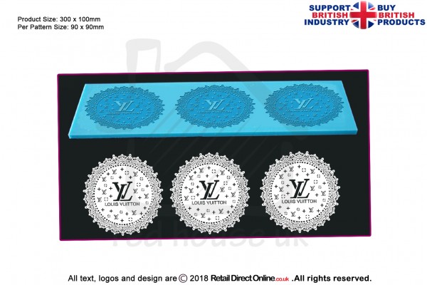 LV | Cake Lace Mats for Edible Cake Lace Mixes and Premixes | Cake and Cupcake Decorating Craft Tool