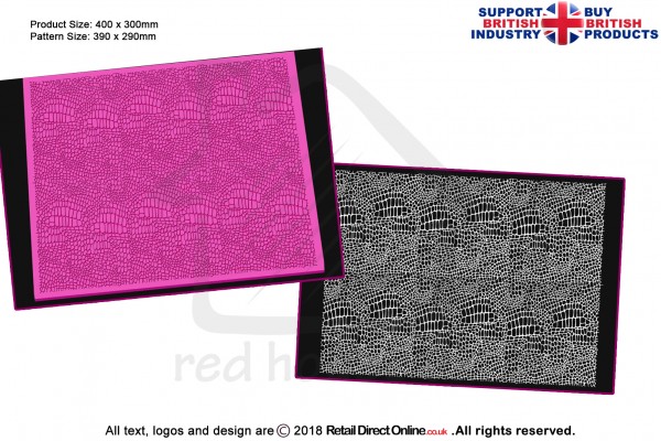 Alligator Mesh | Cake Lace Mats for Edible Cake Lace Mixes and Premixes | Cake Decorating Craft Tool