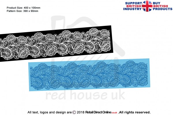 Cassandra | Cake Lace Mats for Edible Cake Lace Mixes and Premixes | Cake Decorating Craft Tool