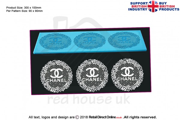 Chanel | Cake Lace Mats for Edible Cake Lace Mixes and Premixes | Cake and Cupcake Decorating Craft Tool