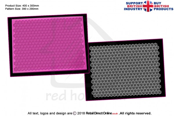 Chanel Mesh | Cake Lace Mats for Edible Cake Lace Mixes and Premixes | Cake Decorating Craft Tool