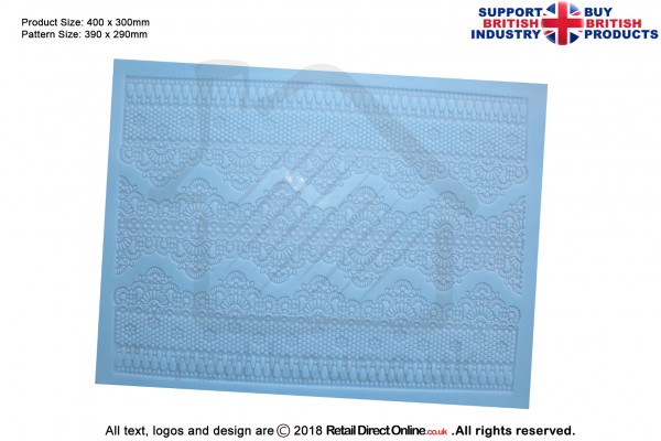 Chantilly | Cake Lace Mats for Edible Cake Lace Mixes and Premixes | Cake Decorating Craft Tool