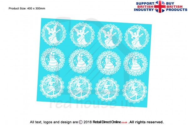 Chic | Cake Lace Mats for Edible Cake Lace Mixes and Premixes | Cake and Cupcake Decorating Craft Tool