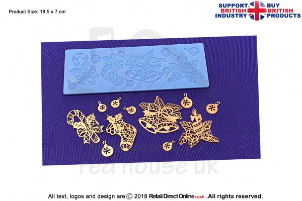 Christmas Décor | Cake Lace Mats for Edible Cake Lace Mixes and Premixes | Cake Decorating Craft Tool