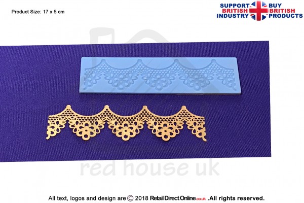 Daisy Ribbon | Cake Lace Mats for Edible Cake Lace Mixes and Premixes | Cake Decorating Craft Tool