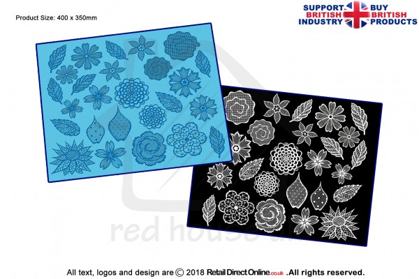 Floral Blossom | Cake Lace Mats for Edible Cake Lace Mixes and Premixes | Cake Decorating Craft Tool