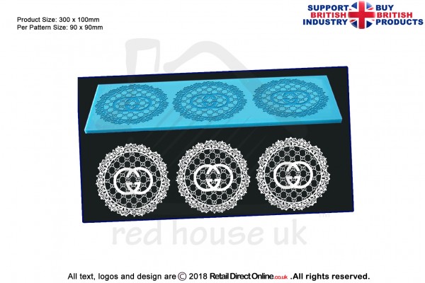 Gucci | Cake Lace Mats for Edible Cake Lace Mixes and Premixes | Cake and Cupcake Decorating Craft Tool