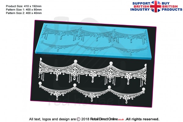 Isabella | Cake Lace Mats for Edible Cake Lace Mixes and Premixes | Cake Decorating Craft Tool