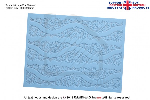 Marrakesh | Cake Lace Mats for Edible Cake Lace Mixes and Premixes | Cake Decorating Craft Tool
