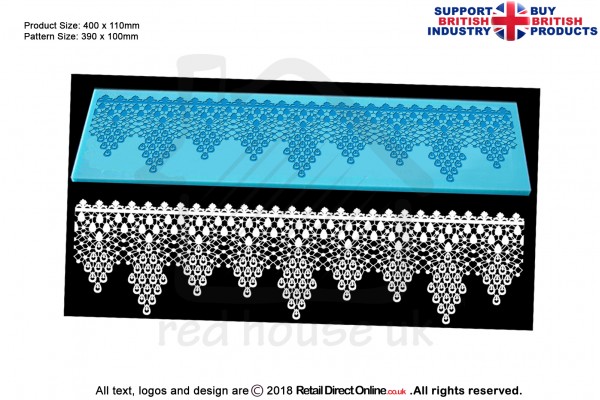 Morning Pearls | Cake Lace Mats for Edible Cake Lace Mixes and Premixes | Cake Decorating Craft Tool
