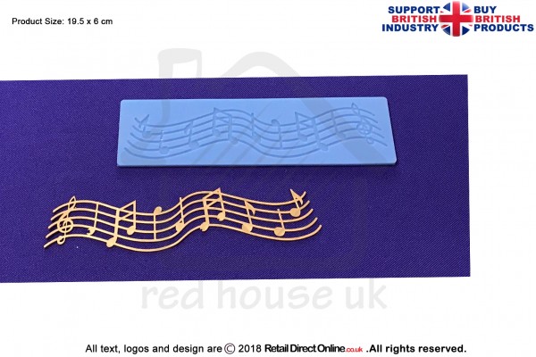 Musical Strip | Cake Lace Mats for Edible Cake Lace Mixes and Premixes | Cake Decorating Craft Tool