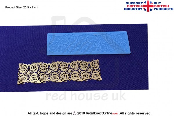 Pine Ribbon | Cake Lace Mats for Edible Cake Lace Mixes and Premixes | Cake Decorating Craft Tool