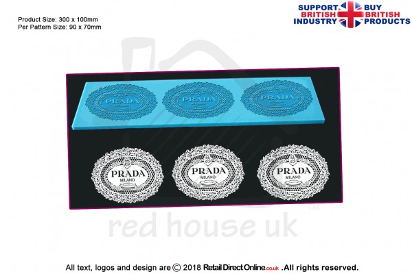 Prada | Cake Lace Mats for Edible Cake Lace Mixes and Premixes | Cake and Cupcake Decorating Craft Tool