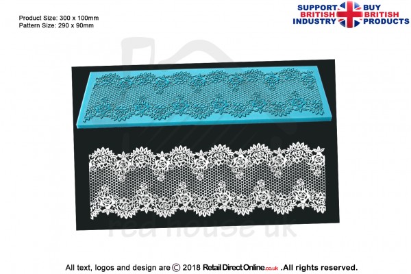Rose Wine | Cake Lace Mats for Edible Cake Lace Mixes and Premixes | Cake Decorating Craft Tool