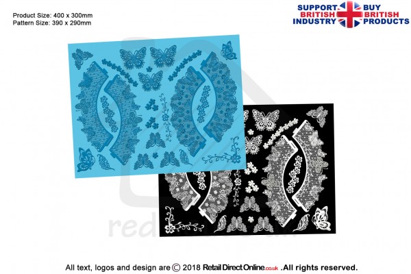 Spring Rush | Cake Lace Mats for Edible Cake Lace Mixes and Premixes | Cake Decorating Craft Tool