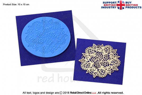 Swirl Doily | Cake Lace Mats for Edible Cake Lace Mixes and Premixes | Cake Decorating Craft Tool