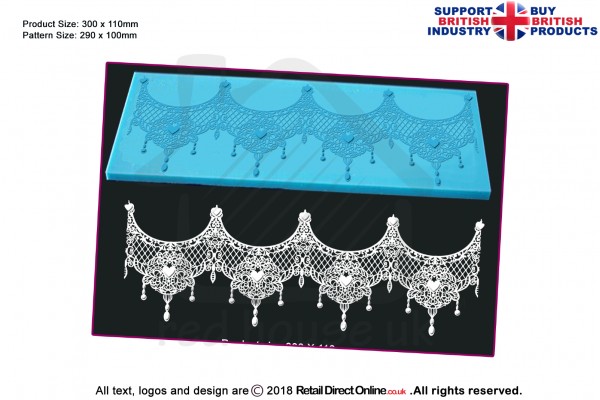 Tiffany | Cake Lace Mats for Edible Cake Lace Mixes and Premixes | Cake Decorating Craft Tool