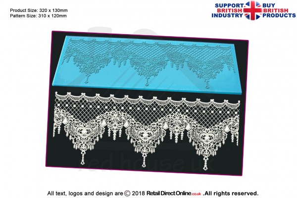 Xasara | Cake Lace Mats for Edible Cake Lace Mixes and Premixes | Cake Decorating Craft Tool