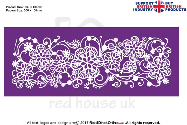 Daisy Pearls | Printing Mesh Stencils | Edible Ink