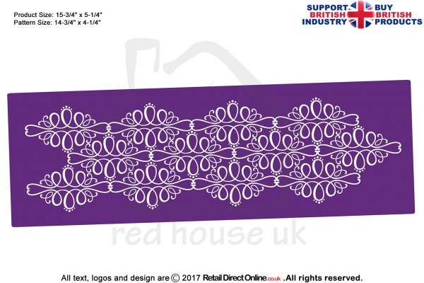 Doodle Calligraphy Band | Printing Mesh Stencils | Edible Ink