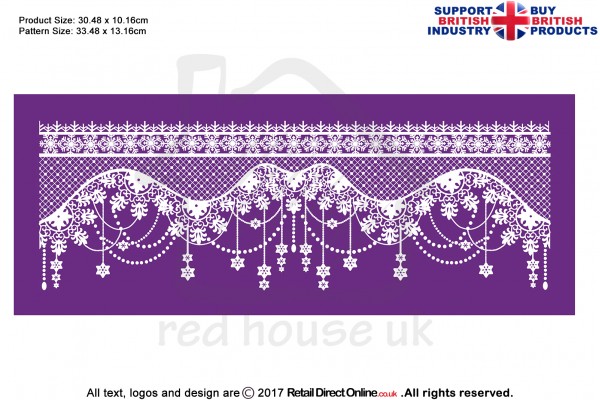 Frozen Pearls | Printing Mesh Stencils | Edible Ink