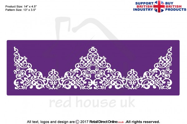 Romantic Filigree | Printing Mesh Stencils | Edible Ink