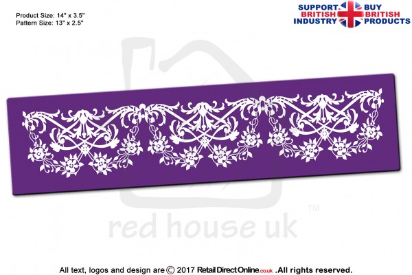 Romantic Garland | Printing Mesh Stencils | Edible Ink