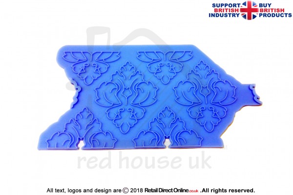 Damask | Silicon Press Mat | Food Grade | For Fondant | Gum Paste | Sugar Paste | Modelling Paste | Cake Cupcake Decorating Craft