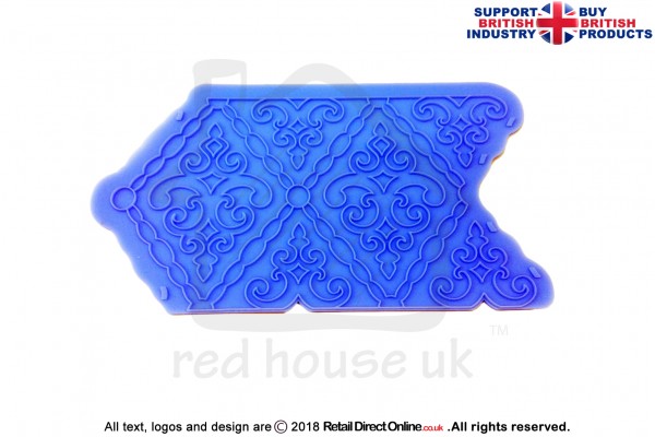 Filigree | Silicon Press Mat | Food Grade | For Fondant | Gum Paste | Sugar Paste | Modelling Paste | Cake Cupcake Decorating Craft
