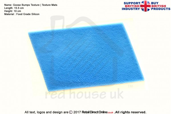Goose Bumps | Silicon Press Mat | Food Grade | For Fondant | Gum Paste | Sugar Paste | Modelling Paste | Cake Cupcake Decorating Craft
