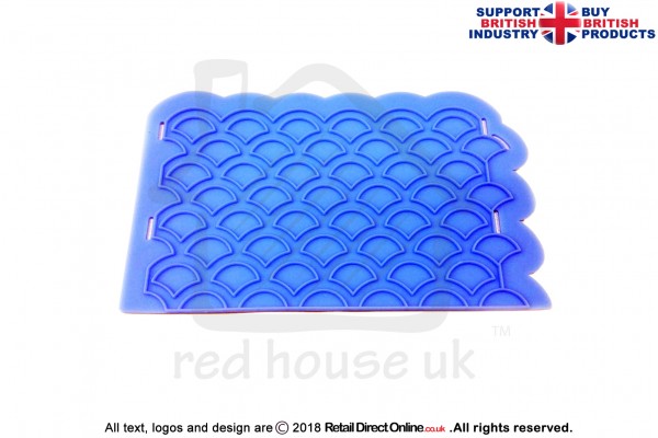 Scallop | Silicon Press Mat | Food Grade | For Fondant | Gum Paste | Sugar Paste | Modelling Paste | Cake Cupcake Decorating Craft
