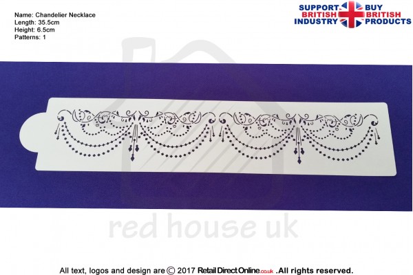 Chandelier Necklace | Air Brush Stenciling | Cake and Cupcake Decorating Craft Tool
