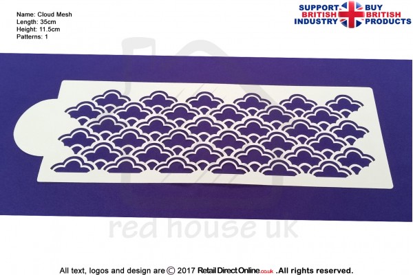 Cloud Mesh | Air Brush Stenciling | Cake and Cupcake Decorating Craft Tool