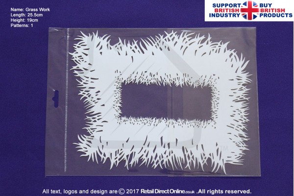 Grass Work | Air Brush Stenciling | Cake and Cupcake Decorating Craft Tool