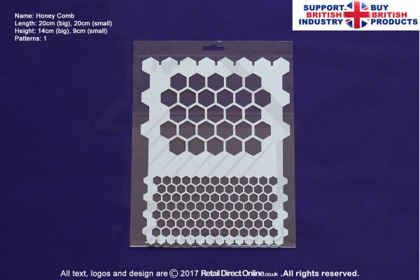 Honey Comb | Air Brush Stenciling | Cake and Cupcake Decorating Craft Tool