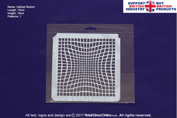 Optical Illusion | Air Brush Stenciling | Cake and Cupcake Decorating Craft Tool