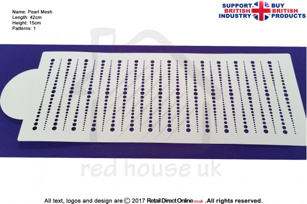 Pearl Mesh | Air Brush Stenciling | Cake and Cupcake Decorating Craft Tool