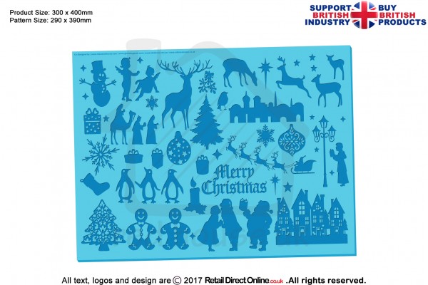 Christmas Jingles | Silhouette Cake Design Mats | Cake Cupcake Cookies Decorating Craft Tool