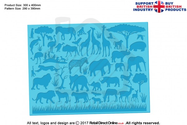 Safari| Silhouette Cake Design Mats | Cake Cupcake Cookies Decorating Craft Tool