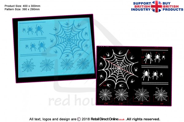 3D Cobweb | Cake Lace Mats for Edible Cake Lace Mixes and Premixes | Cake Decorating Craft Tool