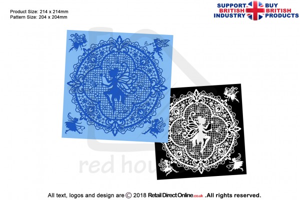 Angels Doily | Cake Lace Mats for Edible Cake Lace Mixes and Premixes | Cake Decorating Craft Tool