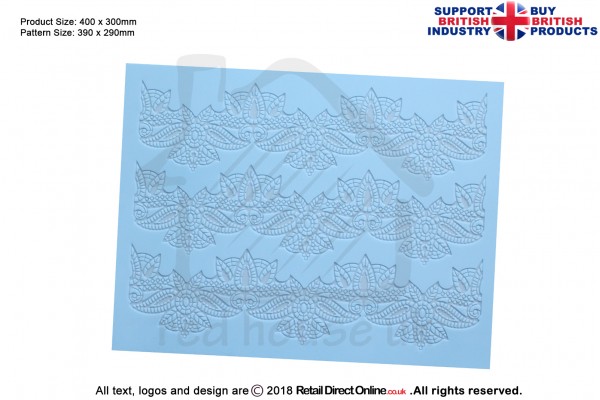 Almyra | Cake Lace Mats for Edible Cake Lace Mixes and Premixes | Cake Decorating Craft Tool