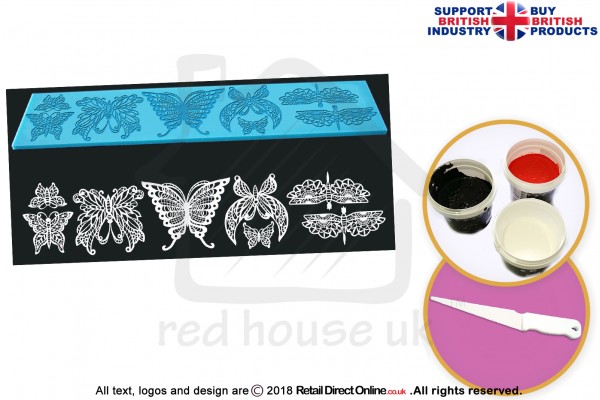 3D Butterfly | Cake Lace Mats | Cake Decorating Starter Kit | Cake Decorating Craft Tool
